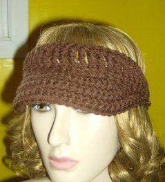 Crochet Visor ~ FREE Crochet Pattern Crochet Visor, Newsboy Hat Pattern, Crochet Newsboy Hat, Crochet Summer Hats, Crocheted Hat, Crochet Hat Free, Crochet Knit Hat, Crochet Hair Accessories, Trendy Hat