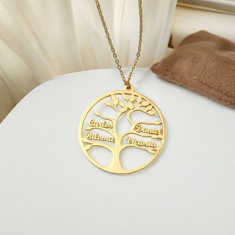 Custom Name Tree Necklace - Jewelry For Her - Family Tree Necklace - Tree Of Life Pendant - Gift For Women - Necklace For Ladies - Her Gift - Womens Jewelry - Gift For Mom 🌳 Create Your Family Tree Necklace Today! 💍 Personalize the Perfect Gift for Her! 🎁 Order Your Custom Name Tree Necklace Now! 🌟 Surprise Her with a Unique Tree of Life Pendant! ✨ Shop the Best Necklace for Ladies Here! ⬇️Why You Should Buy It⬇️ ✅ Premium Quality Materials ✅ On-Time Delivery ✅ Suitable For Various Occasions Name Tree, Best Necklace, Tree Of Life Symbol, Necklace Tree, Family Tree Necklace, Life Symbol, Unique Trees, Womens Jewelry, Tree Necklace