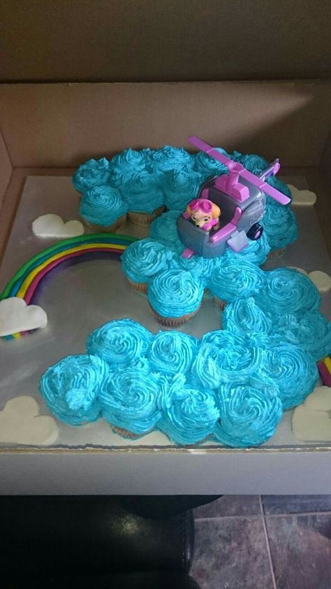 Paw patrol Skye cake Sky Cupcakes Paw Patrol, Skye Cupcakes, Paw Patrol Sky Cake, Skye Cake, Girl Paw Patrol Party, Sky Cake, Skye Birthday Party, Paw Patrol Birthday Cake, Paw Patrol Cake