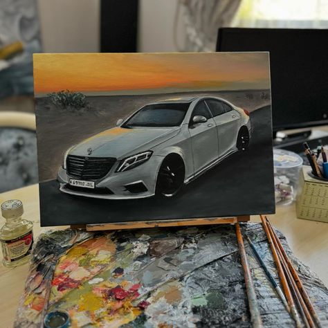 The color white is literally a mirror to its environment as it rarely appears pure because of how it reflects light in so many ways. This painting is a prime example of the complexity of the color white taken in two different light settings #explore #mercedes #autoart #carpainting @mercedesbenz The Color White, Mini Canvas Art, Mini Canvas, A Mirror, Car Painting, Different Light, Car Art, Color White, Art Painting