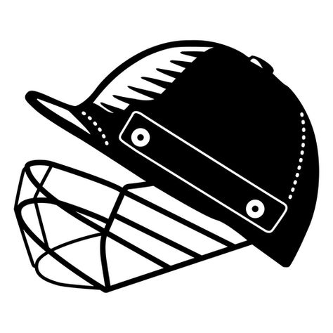 Cricket helmet filled stroke PNG Design Cricket Tattoo Design, Cricket Stickers, Cricket Theme Cake, Cricket Cake, Cricket Helmet, Cricket Stump, Helmet Tattoo, Cricket Helmets, Photo Cake Topper