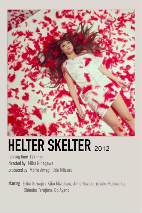 Not for sensitive people Helter Skelter Poster, Helter Skelter Movie, Movie Polaroids, Helter Skelter, Kiko Mizuhara, Polaroid Poster, Movie Posters, Film Posters