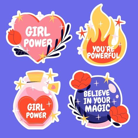 Self Made Clothes, Power Illustration, Girl Power Stickers, Scrapbook Images, Girls Run The World, Women Rights, Women Day, Sticker Inspo, Instagram Highlight Cover