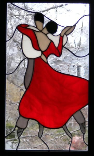 © Nicole Barry L'art Du Vitrail, Glass Painting Patterns, Stained Glass Quilt, Glass Painting Designs, Stained Glass Paint, Soyut Sanat Tabloları, People Dancing, Stained Glass Diy, Art Stained