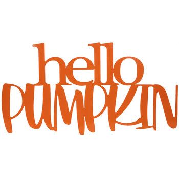 Hello Pumpkin Metal Wall Decor Unnecessary Necessities, Coquette Wallpapers, Diy Fonts, Cutout Letters, Fall Words, Wall Decor Hobby Lobby, Fall Accents, Mini Signs, Fall October