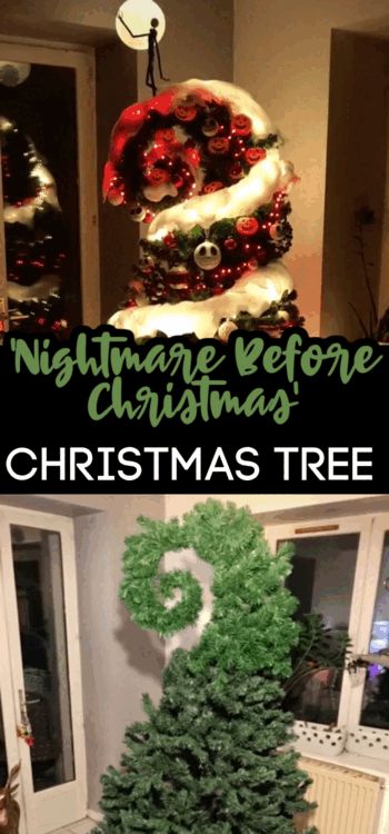 This TikToker decorated their Christmas tree like the spiral hill in 'The Nightmare Before Christmas'. Nightmare Before Christmas Christmas Tree Ideas, Nightmare Before Christmas Decor Diy, Nightmare Before Christmas Diy Decorations, Tim Burton Christmas Tree, Nightmare Before Christmas Tree Diy, Nightmare Before Christmas Trees, Diy Nightmare Before Christmas Tree, Nightmare Before Christmas Christmas Decorations, Nightmare Before Christmas Centerpieces