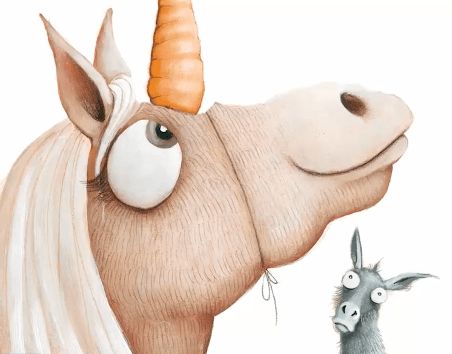 Thelma the Unicorn | Thelma The Unicorn, Hoof Print, False Friends, Cartoon Unicorn, Unicorn Coloring Pages, Pink Paint, Book Week, Fairy Princesses, Magical Unicorn