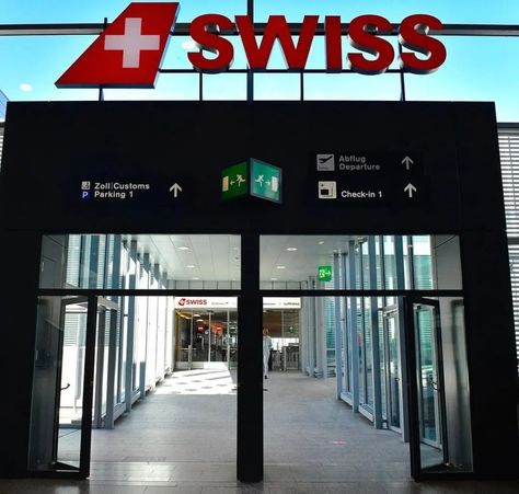 Swiss Airport transit gate and passengers aile #WaseyAhmed #zurichAirport Switzerland Airport, Swiss Cabin, Cabin Crew, Zurich, Switzerland, Passenger, Gate, Front Door, Places To Visit