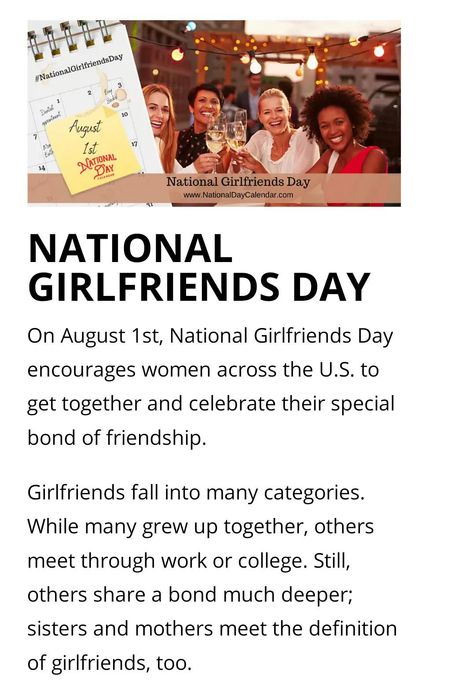 Happy National Girlfriends Day Quotes, Girlfriend Day Quotes, National Girlfriend Day Gifts, Happy National Girlfriends Day, National Gf Day, Happy Girlfriend, Girlfriend Day, Food Gifts Packaging, National Girlfriend Day