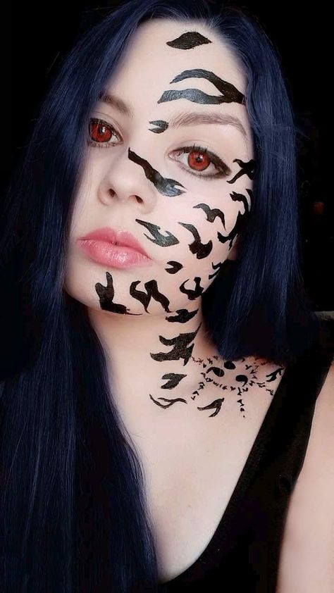 Sasuke Makeup, Sasuke Cosplay, Anime Eye Makeup, Makeup Cosplay, Anime Cosplay Makeup, Cosplay Naruto, Anime Makeup, Art Makeup, Celebrity Design