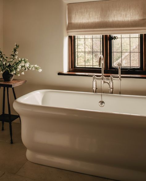 Waterworks | Rustic meets luxe in this bath with our Empire bathtub, Henry tub filler, and Dash faucet.⁠ ⁠ Design: @angusreidprojects⁠ Photo:… | Instagram Bathtub Aesthetic, Bath Tubs, Faucet Design, Tub Filler, Photo Instagram, New Builds, Faucet, Bathrooms, Design Inspiration