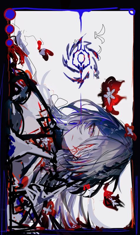 X Star Rail Honkai, Background Hair, Hair Over One Eye, Star Trails, Hair Red, One Eye, Dark Art Illustrations, Bare Shoulders, Anime Wall Art