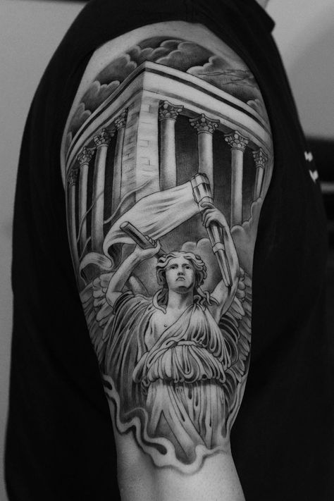 Parthenon Parthenon Tattoo, Sake Tattoo, Modern Exterior Paint Colors, Lowrider Tattoo, Acropolis Greece, Greece Architecture, Temple Tattoo, Goddess Athena, The Parthenon