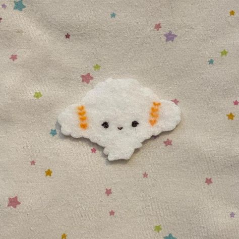 DM TO PURCHASE: Handmade Felt Cogimyum Pin 
NO... - Depop Pompompurin Embroidery, Kawaii Felt Ornaments, Studio Ghibli Patches, Kawaii Felt, Kawaii Plush Hair Clip, Kawaii Bag, Small Decor, Japan Fashion, Handmade Felt