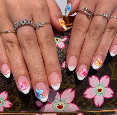 Aloha Nails, Hawaiian Nails, Hawaii Nails, Elegant Touch Nails, Cruise Nails, Beachy Nails, Tropical Nails, Cute Gel Nails, Short Acrylic Nails Designs