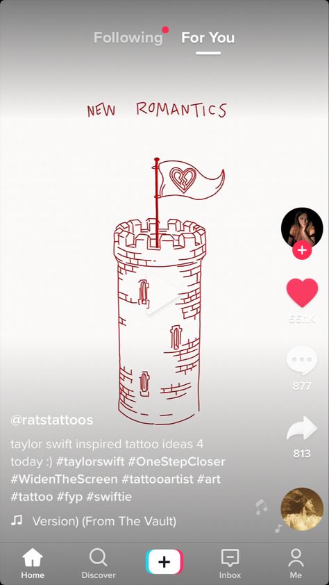 New Romantics Tattoo, Taylor Swift New Romantics, Taylor Swift Tattoo, Taylor Swift New, New Romantics, Tattoo Inspo, Look Cool, I Tattoo, Tattoo Artists