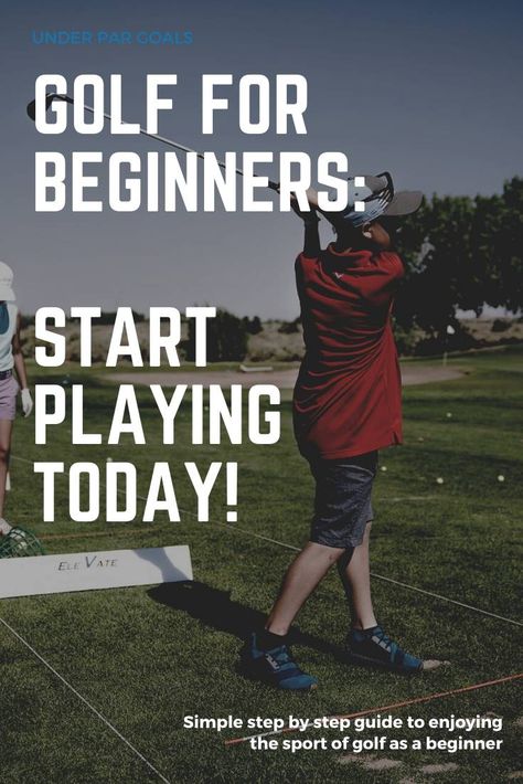 Get started playing today with these golf tips for beginners. Golf 101 instruction to help you get out on the course with your friends and have fun without frustration. | #underpargoals Golf 101 Tips, Golf 101, Golf Beginner, Golf Rules, Golf Club Sets, Golf Tips For Beginners, Golf Set, Golf Instruction, Girls Golf