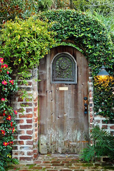 The Most Beautiful Garden Gates | homedecormade.com/the-most… | Flickr Secret Garden Door, Old Garden, Old Wooden Doors, Garden Door, Most Beautiful Gardens, The Secret Garden, Garden Doors, Old Doors, Beautiful Doors