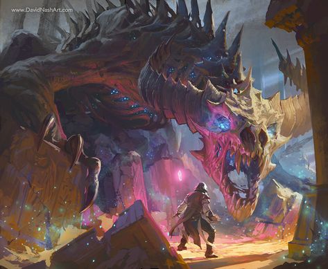 ArtStation - Forgotten Tomb, David Auden Nash Necromancy Spells, Rpg Horror, Dnd Dragons, Rpg Dice, Fantasy Beasts, Fantasy Monster, Fantasy Artist, Fantasy Artwork, Creature Art