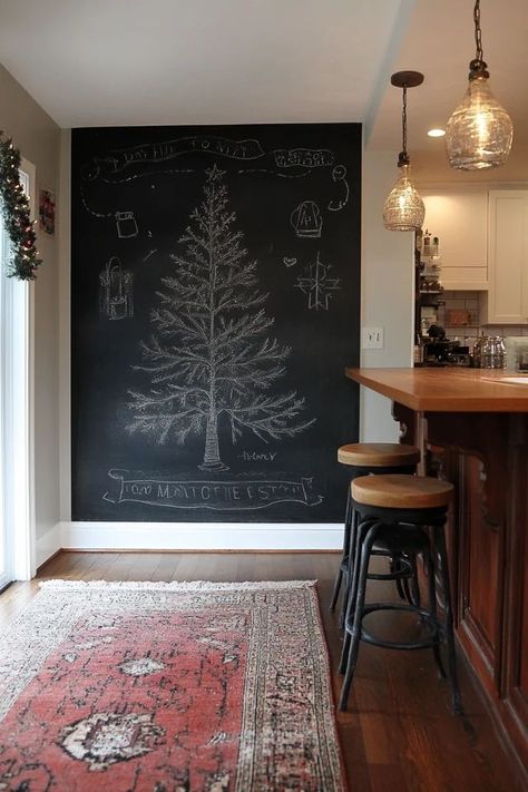 "Get creative with a DIY Customizable Chalkboard Wall! 🖍️✨ Perfect for adding a fun, interactive element to any room. Whether it's for notes, art, or menus, this project is both functional and stylish! 🏡🎨 #ChalkboardWall #DIYDecor #CreativeSpaces" Chalk Wall Ideas Aesthetic, Chalk Wall Ideas, Diy Chalkboard Wall, Restaurant Remodel, Chalkboard Walls, Chalkboard Wall Bedroom, Chalkboard Frame, Chalk Wall, Prayer Wall