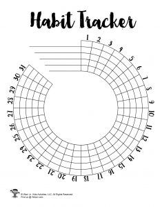 BUJO Habit Tracker Printables | Woo! Jr. Kids Activities Online Bullet Journal, Printable Habit Tracker, Habit Tracker Bullet Journal, Habit Tracker Printable, Printable Calendar Template, Tracker Printable, Bullet Journal Writing, Bullet Journal Inspo, Bullet Journal Doodles