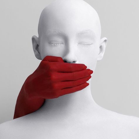 Tim Tadder on Instagram: “Today this image became a symbol for the Chinese people and their protest against censorship of Dr. Li. The image has gone viral on Chinese…” Hands Covering Mouth Reference, Hand Covering Mouth, Gustavo Dore, Mouth Photography, Paintings Living Room, Mouth Painting, Scandinavian Artwork, Beautiful Pencil Drawings, Mouth Drawing