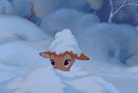 #hiding #soft #bambi #aesthetic #cuteaesthetics #cartoons #soft Christmas Wallpaper, The Snow, Disney, Christmas