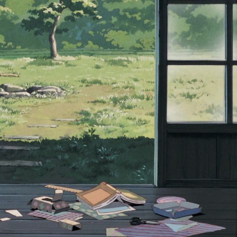 Summer Ghibli Aesthetic, Studio Ghibli Academia, Aesthetic Studio Ghibli Scenes, Casa Anime, Ghibli Artwork, Studio Ghibli Movies, Studio Ghibli Art, Japan Aesthetic, Ghibli Art