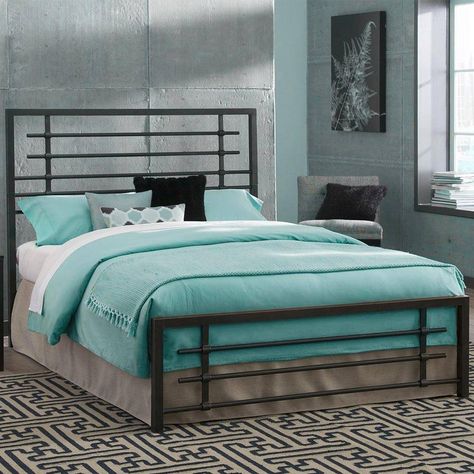 Metal Bed Frame - Carbon Steel with Burnished Black Finish Folding Bed Frame - Walmart.com - Walmart.com Full Metal Bed Frame, King Metal Bed Frame, Construction Bedding, Folding Bed Frame, Steel Bed Frame, Full Bed Frame, Steel Bed, Folding Bed, Bedroom Setup