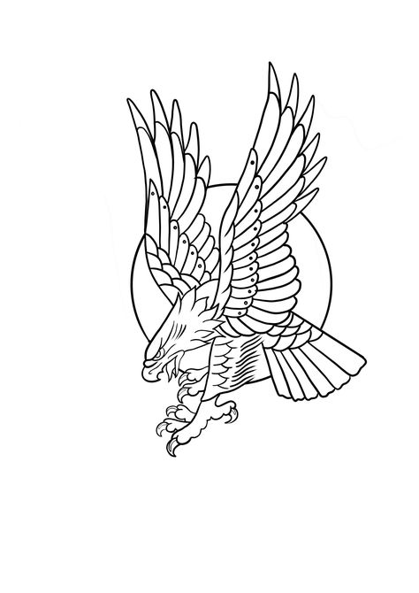 Eagle Outline, Traditional Tattoo Outline, Pegasus Tattoo, Sketchbook Ideas Inspiration, Tattoo Old School, Traditional Tattoo Sleeve, Flash Tattoo Designs, Eagle Tattoos, Old School Tattoo Designs