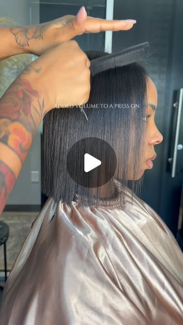 ATLANTA LUXURY SALON 📍 on Instagram: "Enhance your silk press with added volume in thinner or shorter areas using a few tape-ins or microlinks. 

Click the link to book or text 404-590-0325 to book an appointment 💕" Tape Ins, Silk Press, Brown Silk, Book An Appointment, Click The Link, Atlanta, Silk, Hair, On Instagram