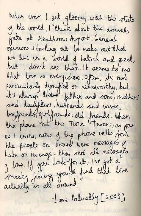 forever one of my favorite movies and quotes Love Actually Is All Around, Love Actually Aesthetic, Love Actually Quotes, Wailing Wall, G Words, Fav Movie, Favourite Movie, Hugh Grant, Fav Movies