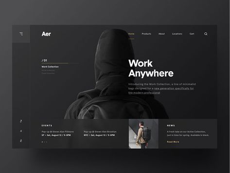 50 Excellent Dark Background Web UI Designs – Bashooka Font Combo, Web Ui Design, Design Websites, Website Design Layout, Web Graphic Design, Web Design Trends, Ui Design Inspiration, Web Inspiration, Web Layout Design