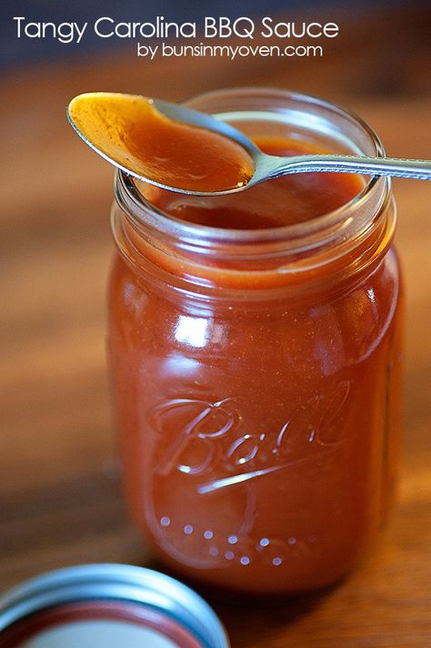 North Carolina Bbq Sauce, Carolina Barbecue, Barbecue Sauce Recipe, Carolina Bbq, Carolina Bbq Sauce, Barbecue Sauce Recipes, Homemade Barbecue Sauce, Homemade Condiments, Bar B Q