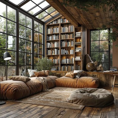 Arrange Bookshelves, Small Library Room Ideas, Reading Environment, Loft Library, Library Window, Library Rooms, Hygge Living Room, House Flipper, Light Colored Furniture