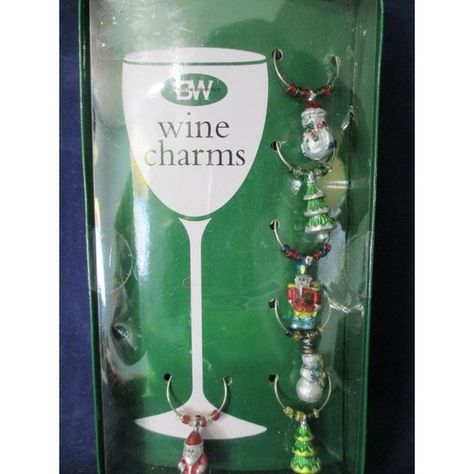 Boston Warehouse Heirloom Mini Christmas Ornament Wine Charms A Set of Six NIB Two Christmas Trees, Mini Christmas Ornaments, Mini Christmas, Wine Charms, Toy Soldiers, Packaging Box, Christmas Trees, Red Green, Christmas Ornament