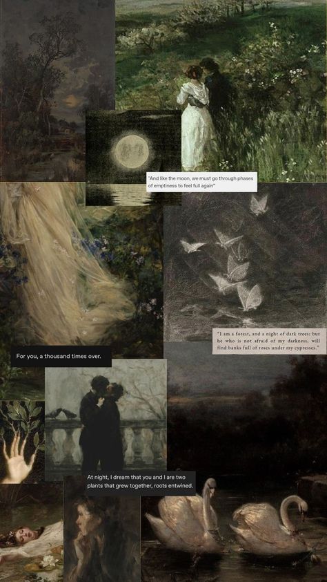 Fairy Aesthetic Dark, Faerie Aesthetic, Dark Fairytale, Dark Tree, Blog Backgrounds, Ethereal Aesthetic, Have Courage And Be Kind, Paper Collage Art, Witchy Wallpaper