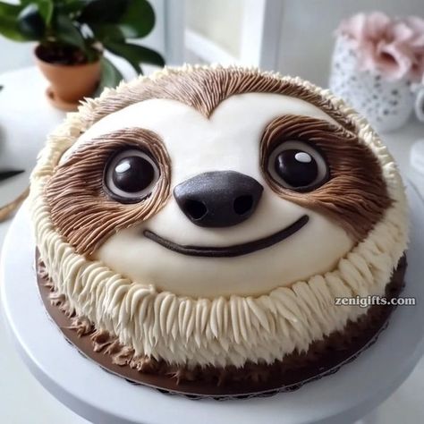 Sloth Sheet Cake, Sloth Cake, Sloth Cakes, Best Oatmeal Raisin Cookies, Baking Treats, Oatmeal Raisin Cookies, Raisin Cookies, Oatmeal Raisin, Brownie Cake