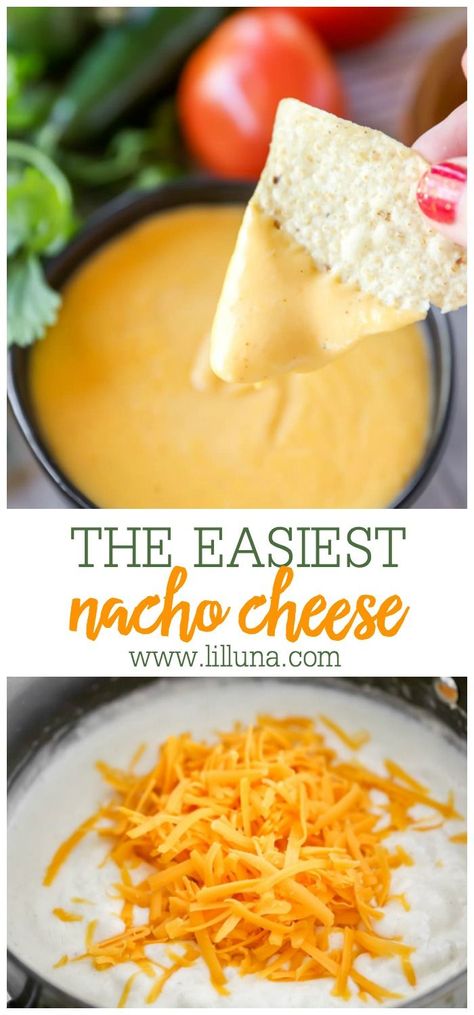 The EASIEST recipe for concession-style nacho cheese sauce made totally from scratch! All it takes is a small handful of ingredients you probably already have on hand. #nachocheese #nachos #homemadenachocheese #homemadenachos #nachocheeserecipe Home Made Nacho Cheese, Easy Nacho Cheese, Homemade Nacho Cheese Sauce, Nachos Cheese Recipe, How To Make Cheese Sauce, Easy Nachos, Homemade Nachos, Nachos Recipe Easy, Nacho Cheese Sauce