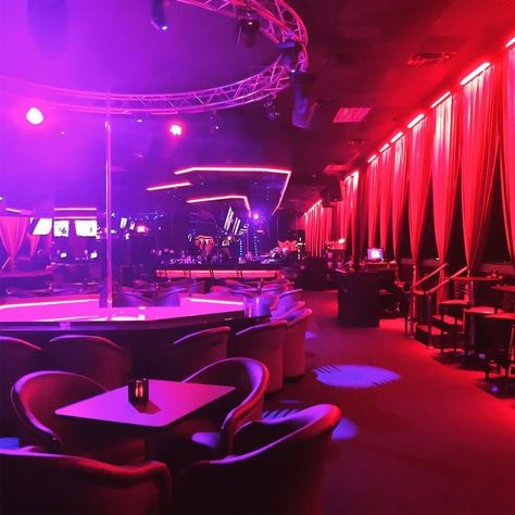 Nightclub Aesthetic, Nightclub Design, Clubbing Aesthetic, Future Jobs, Red And Purple, Strip Club, Club Design, Pole Dance, Pole Dancing