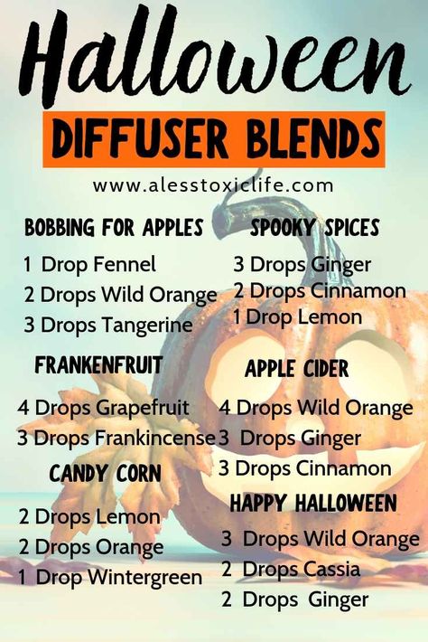 Halloween Diffuser Blends, Halloween Diffuser, Fall Essential Oils, Doterra Diffuser, Essential Oil Diffuser Blends Recipes, Oils For Sleep, Diffuser Oil, Essential Oils For Sleep, Essential Oil Diffuser Recipes