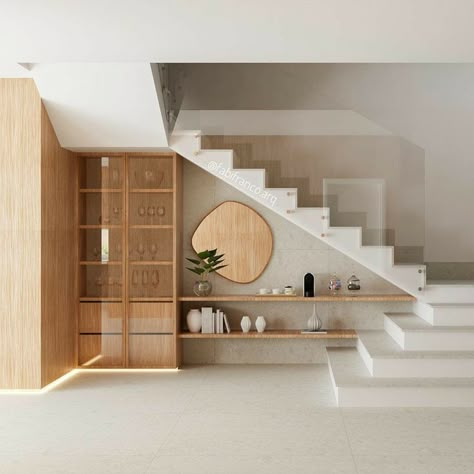 Cupboard Under Stairs, Modern Staircase Ideas, تحت الدرج, Staircase Interior Design, Staircase Design Modern, Stairs Design Interior, Stairs In Living Room, Staircase Storage, Stairs Design Modern