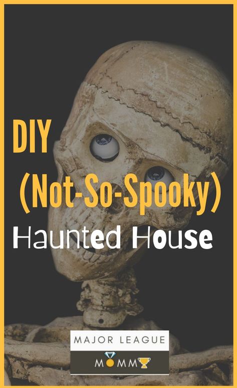 Kid-Friendly Haunted House Not So Scary Haunted House Ideas, Hallway Haunted House, Haunted House Preschool Activities, Kids Haunted House Ideas Diy, Family Friendly Haunted House Ideas, Spook Alley Ideas For Kids, Haunted House Ideas For Kids, Kid Friendly Haunted House, Kids Haunted House Ideas