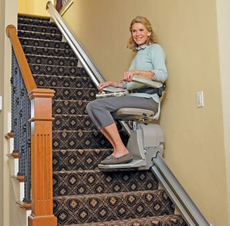 Would you benefit from a stairlift? Are you delaying due to  misconceptions about stairlifts?#PacificMobility #Independence #ThriveInPlace Cost To Finish Basement, Stair Lifts, Rustic Basement, Stair Lift, Tableau Design, Basement Decor, Long Island Ny, House Elevation, Universal Design