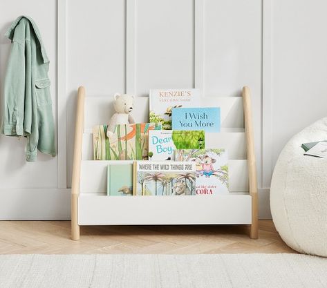 Kids Bookshelves & Bookcases | Pottery Barn Kids Pottery Barn Bookcase, Bookshelves Kids, Multi Step, Low Shelves, Book Shelf, Consumer Products, Indoor Air, Pottery Barn Kids, Silhouette Design