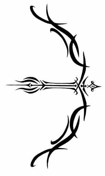 Arco y flecha Bow Arrow Tattoos, Sagittarius Tattoo, Spiritual Wall Decor, Native Tattoos, Graffiti Doodles, Tattoo Lettering Fonts, Dark Art Tattoo, Symbol Tattoos, Arrow Tattoos