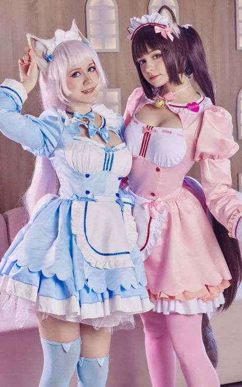 Duo Cosplay, Halloween Costumes Brunette, Cosplay Cute, Maid Outfit, Maid Dress, Cute Cosplay, J Fashion, Best Cosplay, Cosplay Outfits