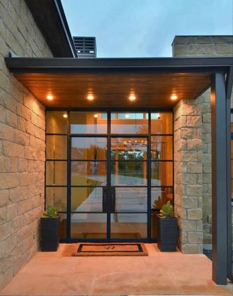 Glass Porch, Glass Door Design, Entry Doors With Glass, Main Entrance Door Design, Beautiful Front Doors, Lighting Tips, Modern Entrance, Modern Front Door, Entrance Door Design