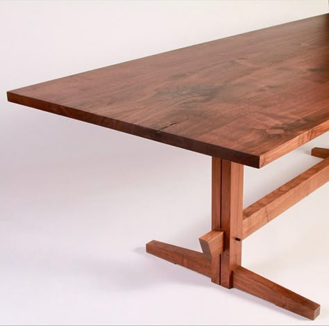 Trestle Table Modern, Booth Table, Saw Horse, Wood Dining Room Table, Island Table, Pine Table, Trestle Table, Wooden Design, Table Wood