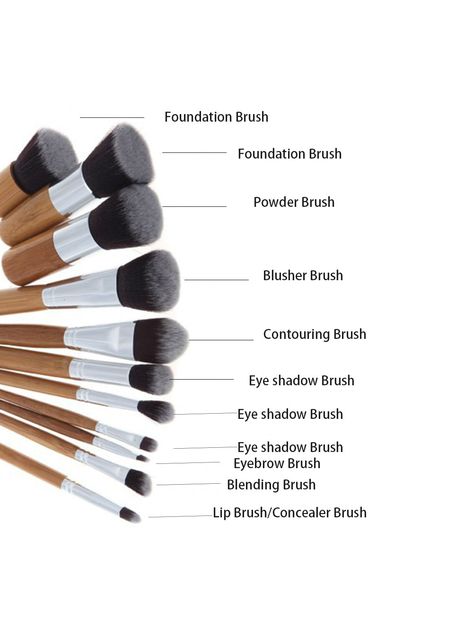 Item Type:Makeup BrushHandle Material:WoodBrush Material:Plastic,Synthetic Hair,NylonQuantity:11pcsUsed With:Sets & KitsSize:Makeup BrushesMaterial:Makeup Brushes Setsitem type:Cosmetics Brush Set Face Makeup Guide, Bamboo Makeup Brushes, Makeup Brush Uses, Makeup Cantik, Bamboo Makeup, Essential Makeup Brushes, Makeup Order, Makeup Brushes Guide, Beginners Eye Makeup